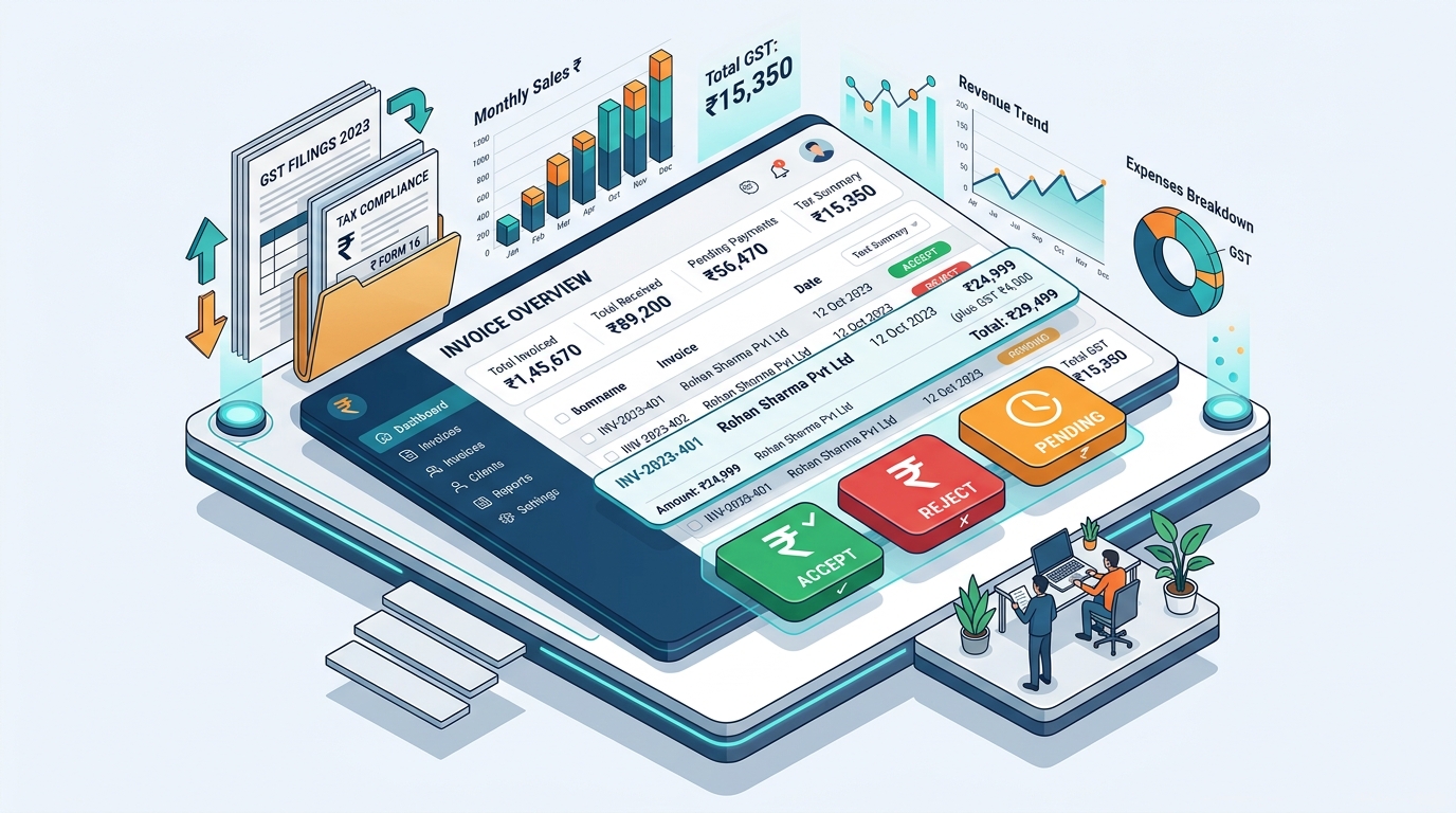 GST IMS Dashboard Illustration